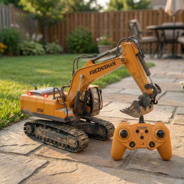 EXCAVADORA DE CONTROL REMOTO — Para el niño que tienes en casa y para el que aún vive en ti