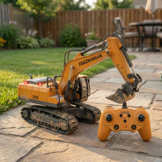 EXCAVADORA DE CONTROL REMOTO — Para el niño que tienes en casa y para el que aún vive en ti