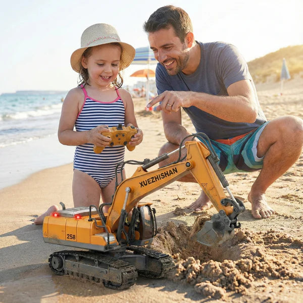 EXCAVADORA DE CONTROL REMOTO — Para el niño que tienes en casa y para el que aún vive en ti