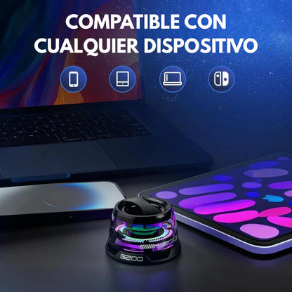 MINI BOCINA ALTAVOZ PORTÁTIL MAGNÉTICO – Sonido potente, fijación segura y música donde quieras