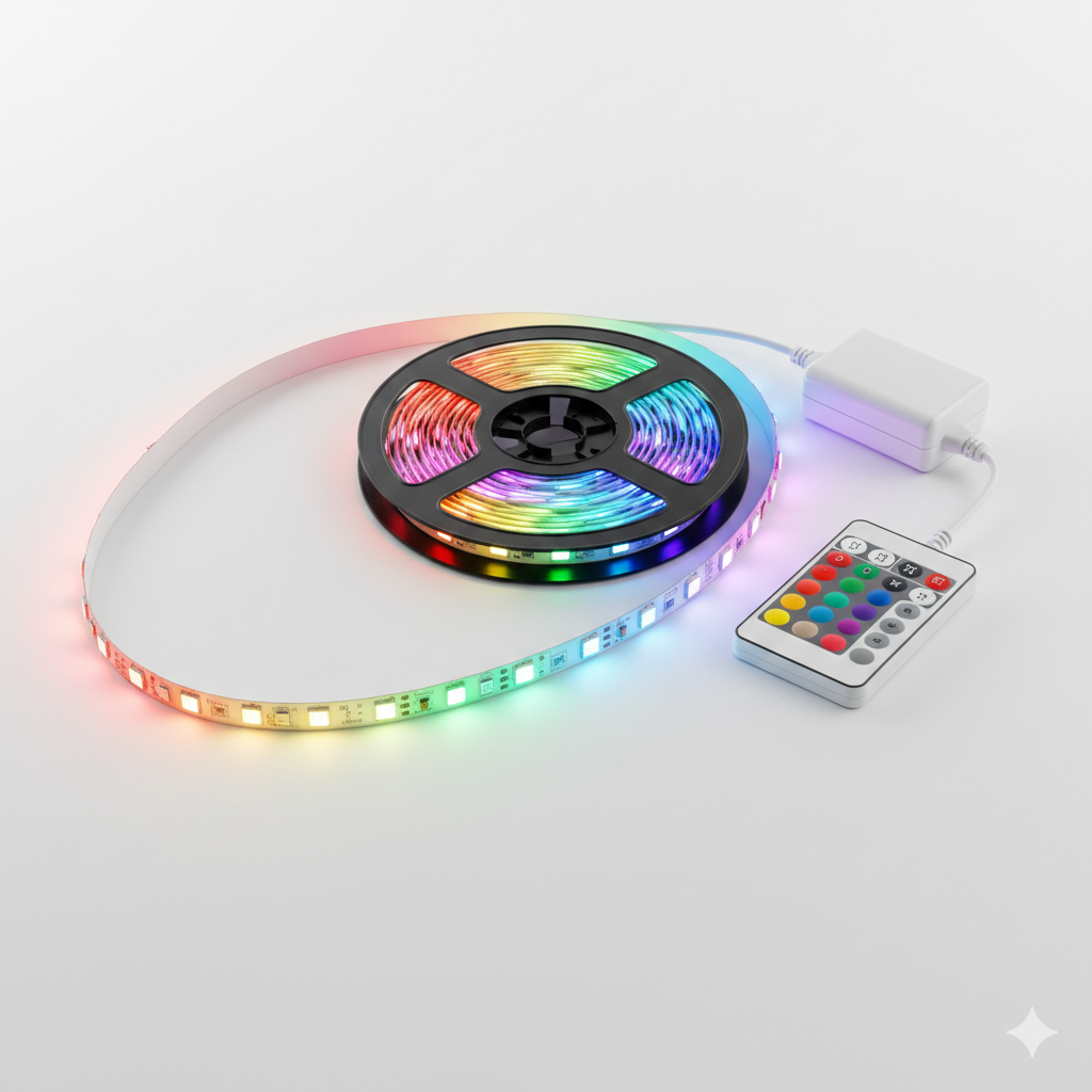 TIRA LED 5M CON CONTROL REMOTO