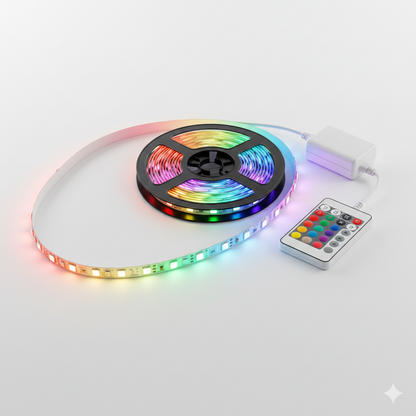 TIRA LED 5M CON CONTROL REMOTO