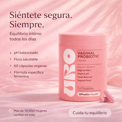 URO Probiótico Vaginal – Equilibrio Íntimo y Bienestar Diario